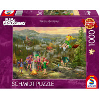 SCHMIDT Puzzle Malá čarodejnica Bibi: Zlet malých čarodejníc 1000 dielikov