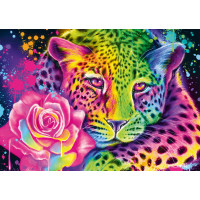 SCHMIDT Puzzle Neon: Leopard 1000 dielikov
