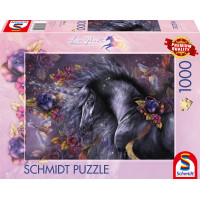 SCHMIDT Puzzle Modrá ruža 1000 dielikov