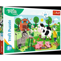 Puzzle Treflíci na farme MAXI 24 dielikov