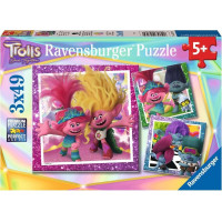 RAVENSBURGER Puzzle Trollovia 3, 3x49 dielikov