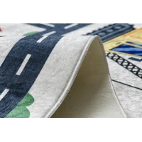 Detský kusový koberec Bambino 2223 Streets cars cream