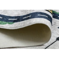 Detský kusový koberec Bambino 2223 Streets cars cream