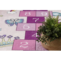 Detský kusový koberec Bambino 2285 Hopscotch pink