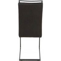 Jedálenská stolička H441 - čierna / chróm