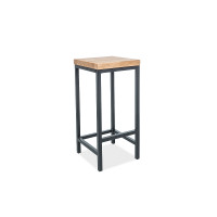 Barová stolička METRO H1- dub/čierna