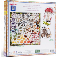 EEBOO Štvorcové puzzle Hubová dúha 1000 dielikov