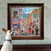 EEBOO Štvorcové puzzle Lisabon 1000 dielikov