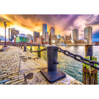 ENJOY Puzzle Bostonský prístav za súmraku, USA 1000 dielikov