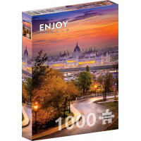 ENJOY Puzzle Budínska štvrť a maďarský parlament 1000 dielikov