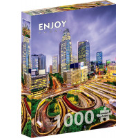 ENJOY Puzzle Štvrť Niši-Šindžuku, Tokio 1000 dielikov