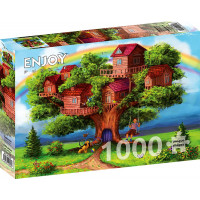 ENJOY Puzzle Domčeky na strome 1000 dielikov