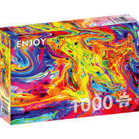 ENJOY Puzzle Dúhový mramor 1000 dielikov