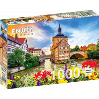 ENJOY Puzzle Staré mesto Bamberg, Nemecko 1000 dielikov