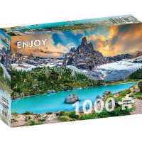 ENJOY Puzzle Jazero Sorapis, Dolomity, Taliansko 1000 dielikov