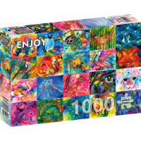 ENJOY Puzzle Kúzlo zvierat 1000 dielikov