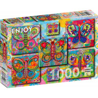 ENJOY Puzzle Motýle 1000 dielikov