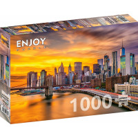 ENJOY Puzzle New York za súmraku, USA 1000 dielikov