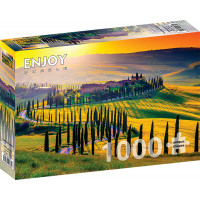 ENJOY Puzzle Západ slnka v Toskánsku 1000 dielikov