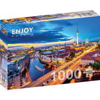 ENJOY Puzzle Nočný Berlín 1000 dielikov