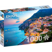 ENJOY Puzzle Positano za súmraku, Taliansko 1000 dielikov