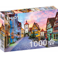 ENJOY Puzzle Staré mesto Rothenburg, Nemecko 1000 dielikov