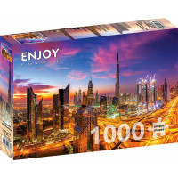 ENJOY Puzzle Úsvit nad Dubajom 1000 dielikov