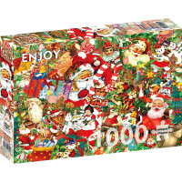 ENJOY Puzzle Vintage Vianoce 1000 dielikov