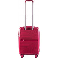 Moderný cestovný kufor DIMPLE - vel. S - tmavo ružový - TSA zámok