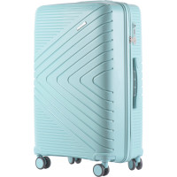 Moderný cestovný kufor WAY - vel. L - svetlo modrý - TSA zámok
