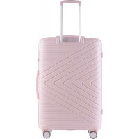 Moderný cestovný kufor WAY - vel. L - svetlo ružový - TSA zámok