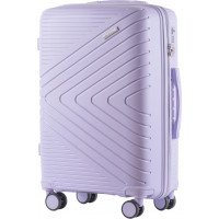 Moderný cestovný kufor WAY - vel. M - svetlo fialový - TSA zámok