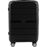 Moderný cestovný kufor SPARROW - vel. M - čierny - TSA zámok