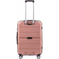 Moderný cestovný kufor SPARROW - veľ. M - rose gold - TSA zámok
