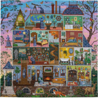 EEBOO Štvorcové puzzle Alchymistov dom 1000 dielikov