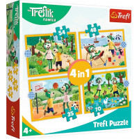 Puzzle Treflíci na dovolenke 4v1 (35 ,48, 54, 70 dielikov)