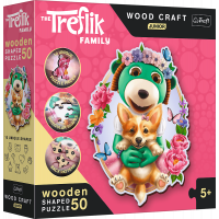 Wood Craft Origin puzzle Šťastní Treflíci 50 dielikov