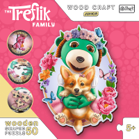 Wood Craft Origin puzzle Šťastní Treflíci 50 dielikov