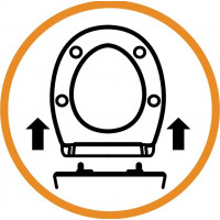 WC sedátko EGINA soft-close - biele terazzo