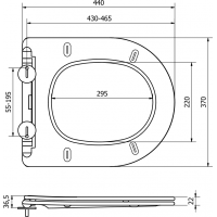 Duroplast WC sedátko MEXEN SlimPlus - softclose - čierne, 39100185