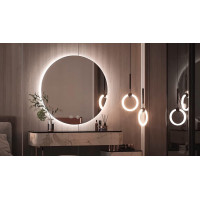 Okrúhle zrkadlo SMART 50 cm - s LED podsvietením a vyhrievaním