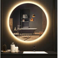 Okrúhle zrkadlo REA 80 cm - s LED podsvietením