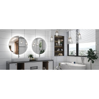 Okrúhle zrkadlo SMART 50 cm - s LED podsvietením a vyhrievaním