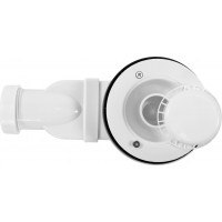 Sifón do sprchovej vaničky REA LOW PROFILE WP-02 - 90 mm - biely
