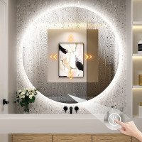 Okrúhle zrkadlo SMART 50 cm - s LED podsvietením a vyhrievaním