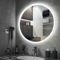 Okrúhle zrkadlo REA 80 cm - s LED podsvietením