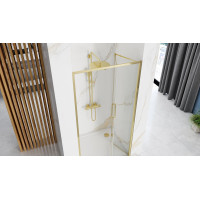Sprchové dvere Rea RAPID Fold 90 cm - zlaté