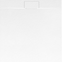 Sprchová SMC vanička REA BAZALT 90x90 cm - imitácia kameňa - biela