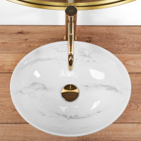 Keramické umývadlo Rea SOFIA NATURE MARBLE - imitácia mramoru