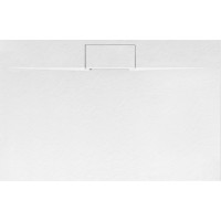 Sprchová SMC vanička REA BAZALT Long 90x120 cm - imitácia kameňa - biela